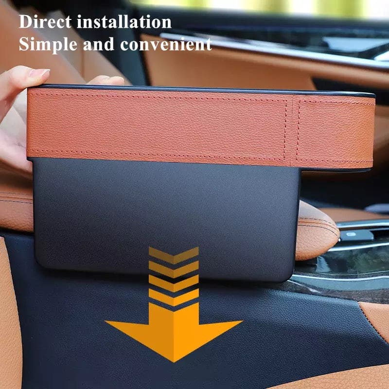 Set Of 2 Car Seat Storage Box, Car Slit Pocket, Left / Right Car Storage Box, Car Multifunctional Storage Box, Car Clearance Storage Box,  Car Pocket Organizer, Car Seat Organizer, Gap Filler Pocket