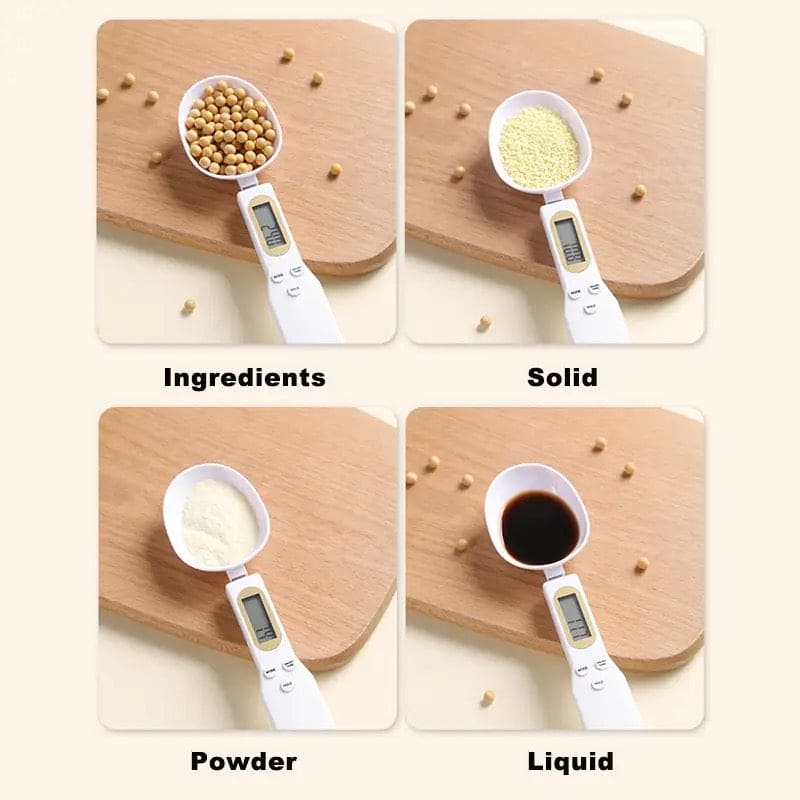 Electric Kitchen Scale Spoon, Digital Measuring Spoon, Volume Food Scale Gram Mini Kitchen Scales, Multifunction Handheld Electric Scale Spoon For Cooking, Portable Kitchen Scale, Measurable Display Food Scale