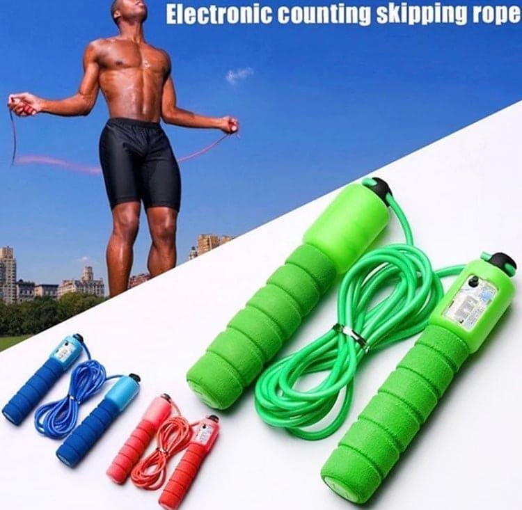 Jump Rope With Counter, Skipping Rope For Workout, Digital Smart Fitness Sport Skipping Rope