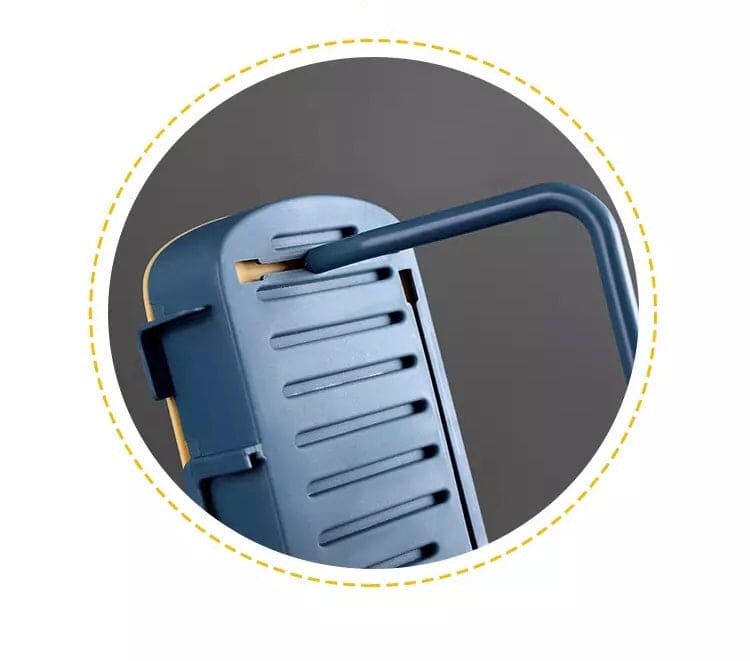 Two Grid Soap Box, Wall Mounted Soap Drain Holder, Multifunctional Bathroom Kitchen Hanging Storage Organizer, Portable Drain Suction Cup Soap Dish