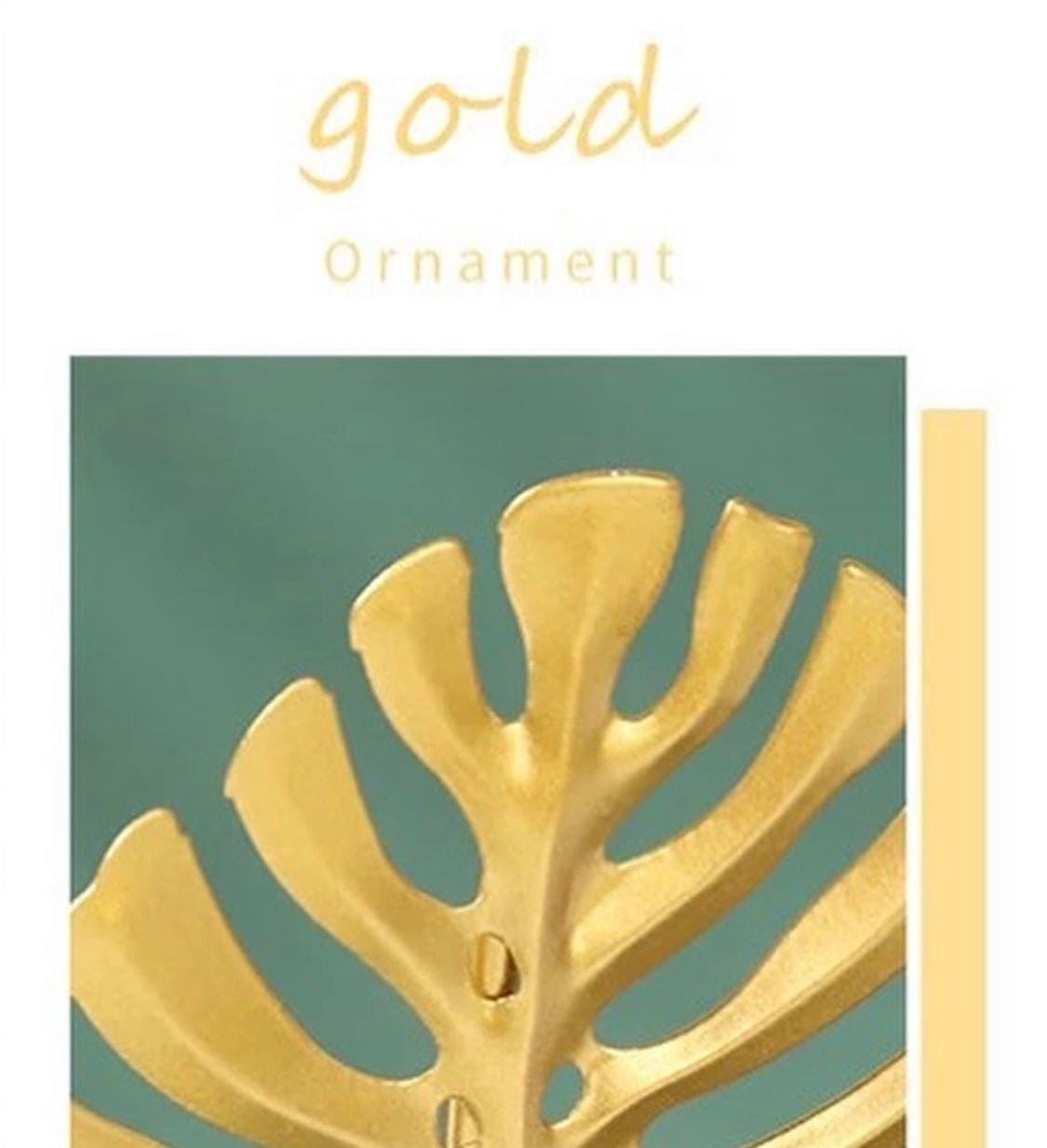 Luxury Gold Turtle Leaf, Artificial Plant Ornament, Cabinet Porch Decor