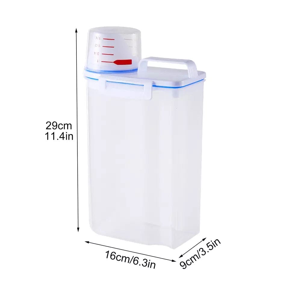 Amazing Airtight 2Kg Plastic Cereal Dispenser Storage Box, Food Grain Rice Container With Dispensing Mouth, Bottle Case For Food Seeds