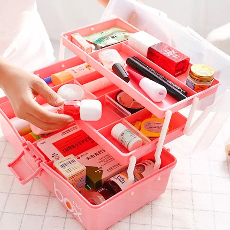 Home Multilayer First Aid Kit, Family Medicine Box, Multipurpose Craft Box Organizer For Medicine, Multifunction Large Storage Box, Portable Craft Tool Box, Rectangular Medicine Box