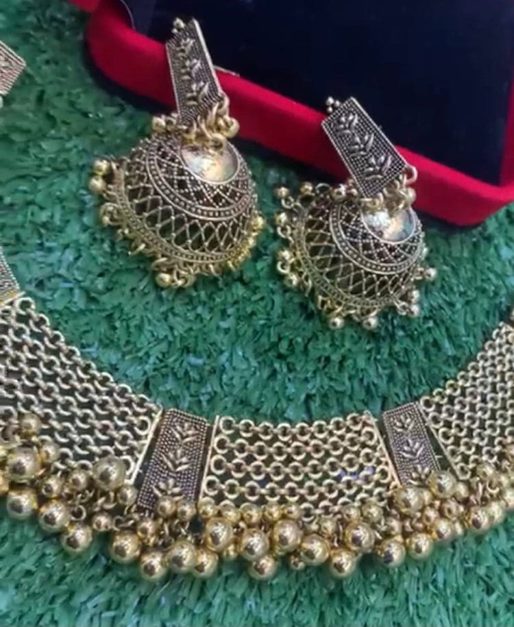 Amazing Fashion Choker Collar with Earrings Necklaces, Women Drop Tassel Vintage Statement Necklace, Collar with Earrings Jewellery, Kundan Necklace Set