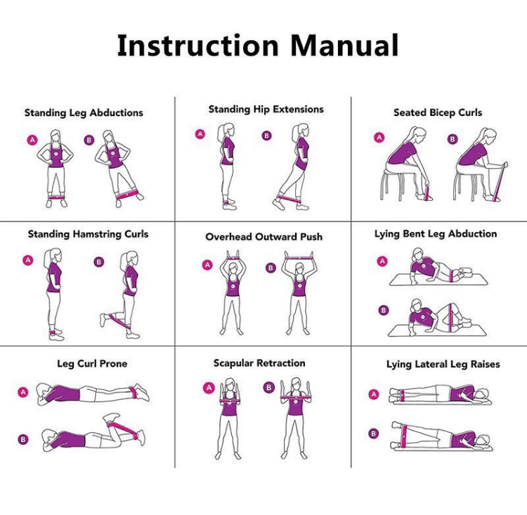 Workout Resistance Bands for Legs and Butt, 5 Pcs flexible Fabric Workout Exercise Band, Elastic Resistance Loops Band Set