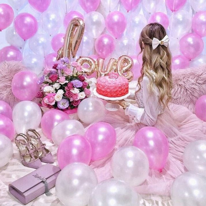Mini Barbie Deal, Pink-white Balloons Deal, Pink Barbie Deal