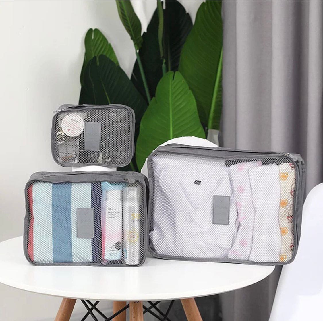 6 Pcs Travel Storage Bag, Clothes Tidy Organizer, Wardrobe Suitcase Pouch Travel Organizer, Shoe Packing Cube Bag, Secret Pouch Bag