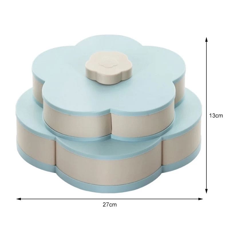 Dry Fruit Rotating Storage Box, New Flower Design Storage Container, Candy Storage Box