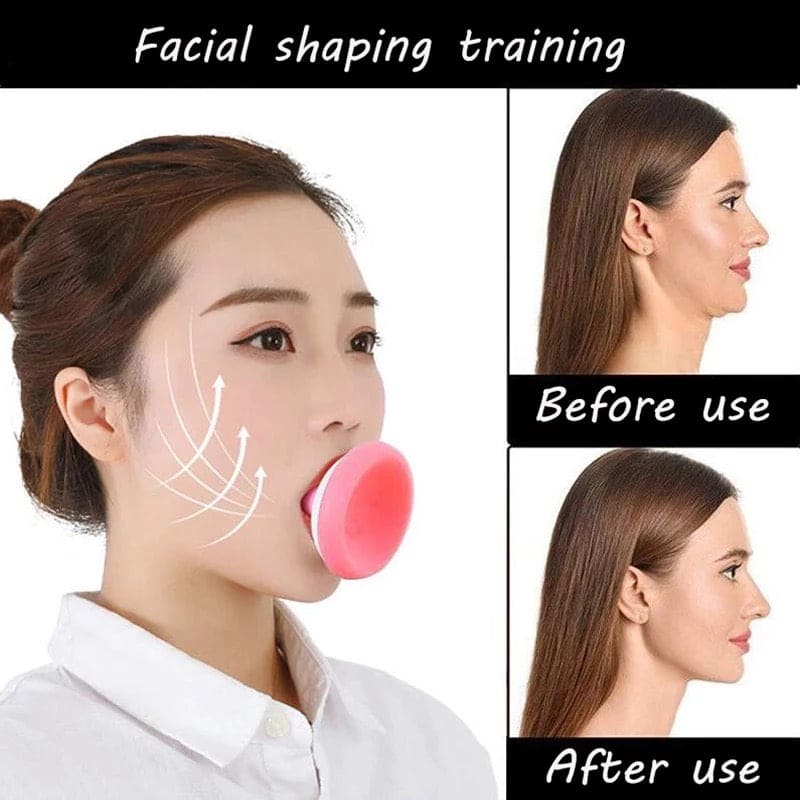 Face Slimming Tool, Lifter Face Lift Skin Firming Exerciser, Double Chin Muscle Training Silica,  Gel Wrinkle Removal Tools