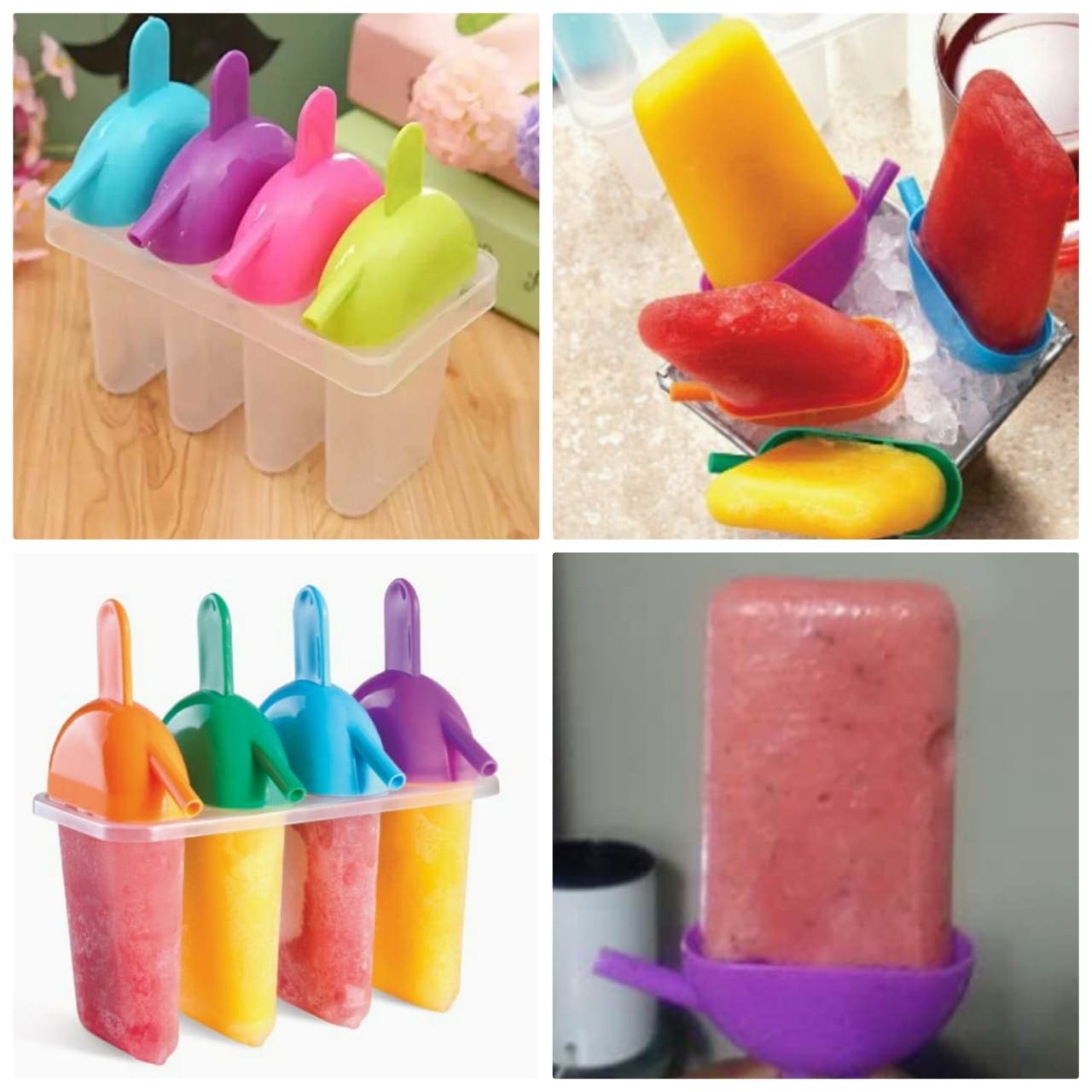 Creative Ice Cream Stick Mold, Ice Pop Lolly Maker Tray, Cream Popsicle Yogurt Mold Maker Mold, Reusable Ice Cream Molds, Homemade Freezer Ice Lolly Mold