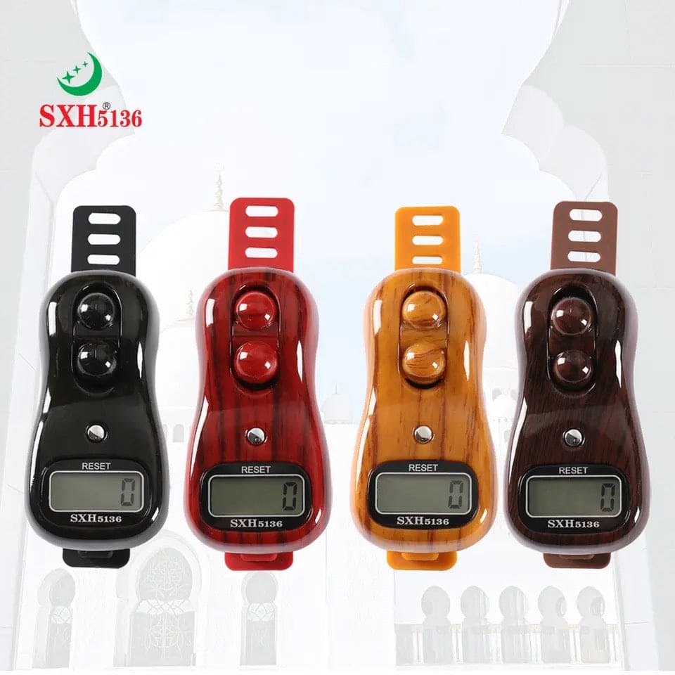 Digital Finger Counter, Portable Handheld Electronic Counters, Electric Ring Rosary Finger Tally Counter With Beep Sound,  LED Digital Tasbeeh, Muslim Prayer Mini Ring Digital Tasbeeh, Electronic Rosary Hand Tally Counter