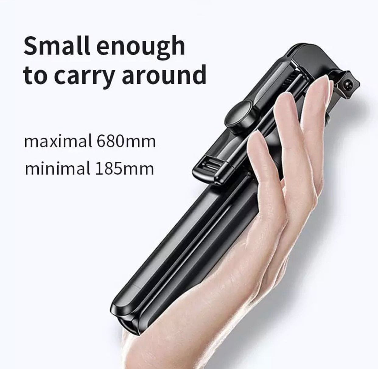 4 in 1 Portable Folding Tripod Selfie Stick With Hidden Remote, Extendable Selfie Stick with Wireless Remote and Tripod Stand