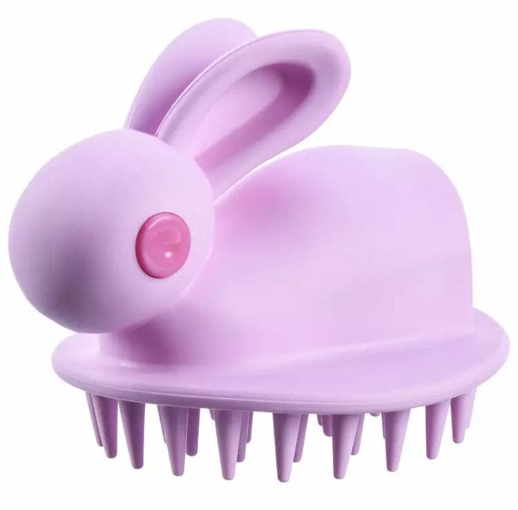 Silicone Rabbit Baby Bath Brush, Hair Washing Comb Shower Brush, Bath Spa Slimming Massage Brush, Soft Glue Shampoo Brush, Head Body Scalp Massage Brush, Children Bath Brush