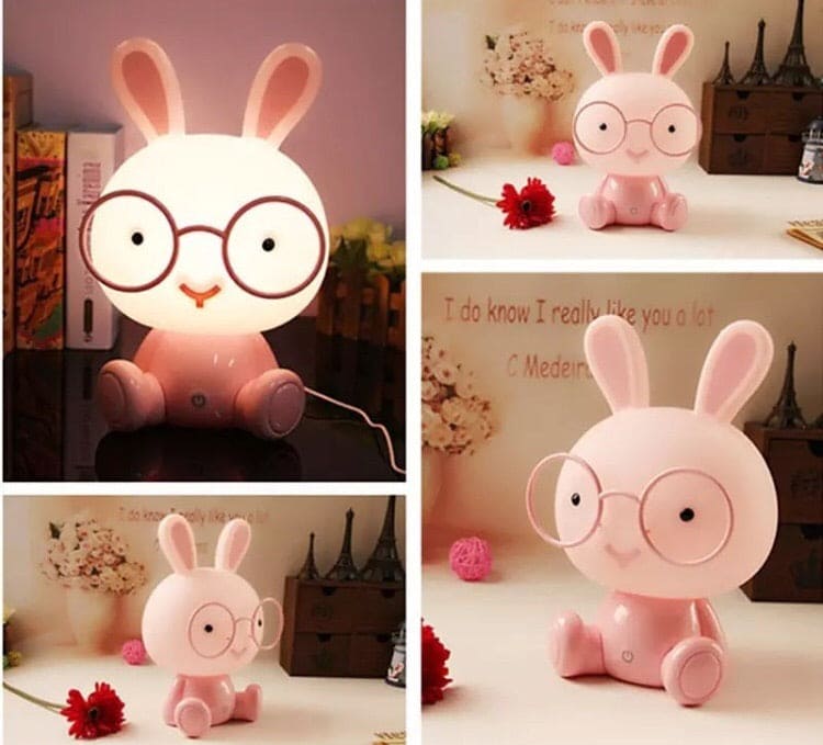 Rabbit Lamp For Kids, Cute Warm Night Light, Kids Night Light