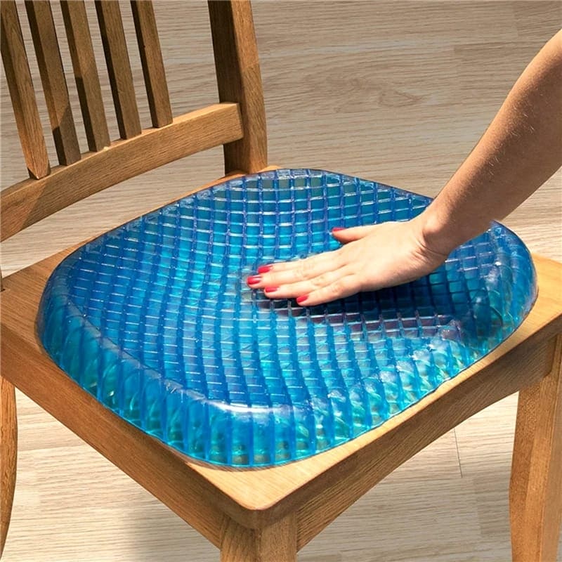 Flexible Silicone Gel Seat Breathable Car Cushion, Non-Slip Wear-Resistant Durable Soft Comfortable Cushion For Pressure Relief, Ice Pad Gel Cushion, Soft and Comfortable Outdoor Massage Office Chair Cushion