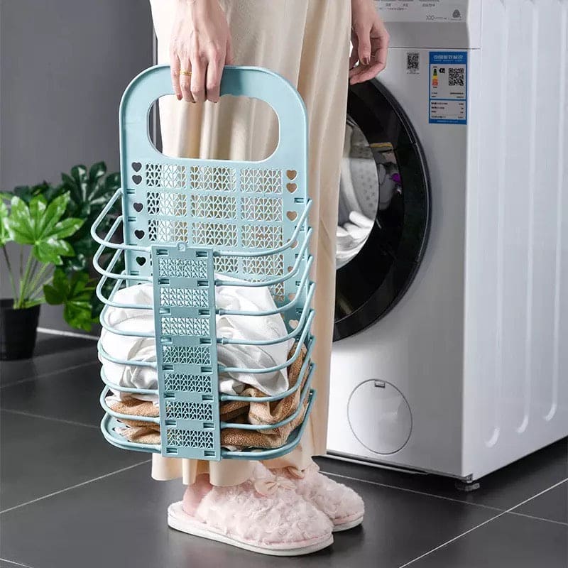 Foldable Laundry Basket, Wall Mounted M Breathable Dirty Clothes Storage Basket, Hanging Bathroom Clothes Laundry Organizer