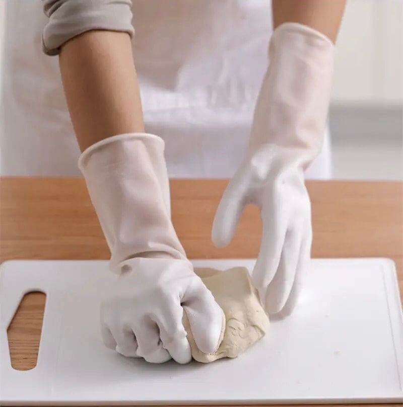 1 Pair Silicone Cleaning Gloves, Dishwashing Cleaning Gloves, Silica Gel Cleaning Gloves Scrubber, Multifunction Silicone Cleaning Gloves, Durable Scrubber Rubber Gloves, Waterblock Reusable Household Cleaning Gloves
