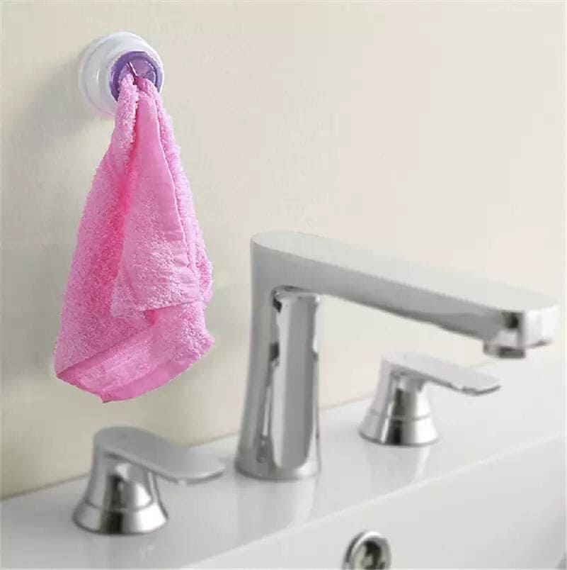 Self-Adhesive Washing Towel Hook, Wall Mounted Round Kitchen Towel Holder