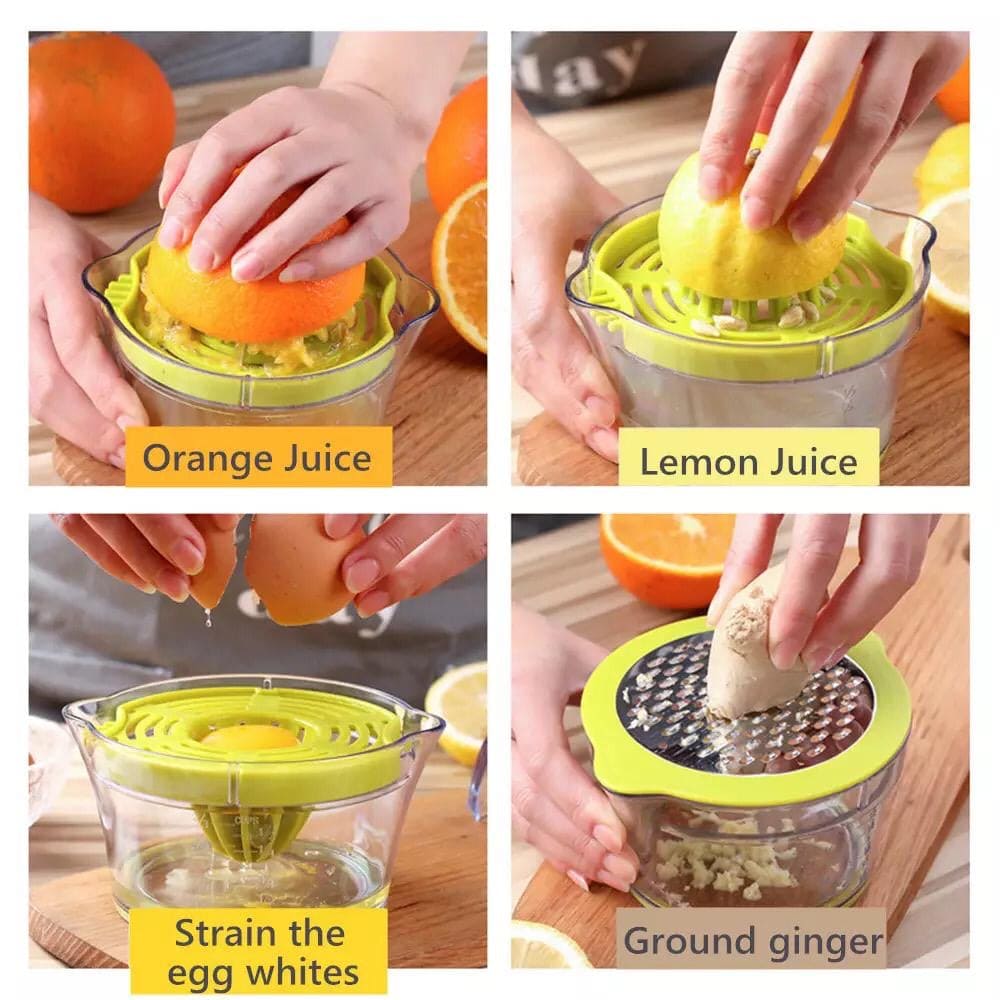 Multifunctional Lemon Juicer, Manual Fruit Squeezer, Egg Separator, Orange Citrus Squeezer