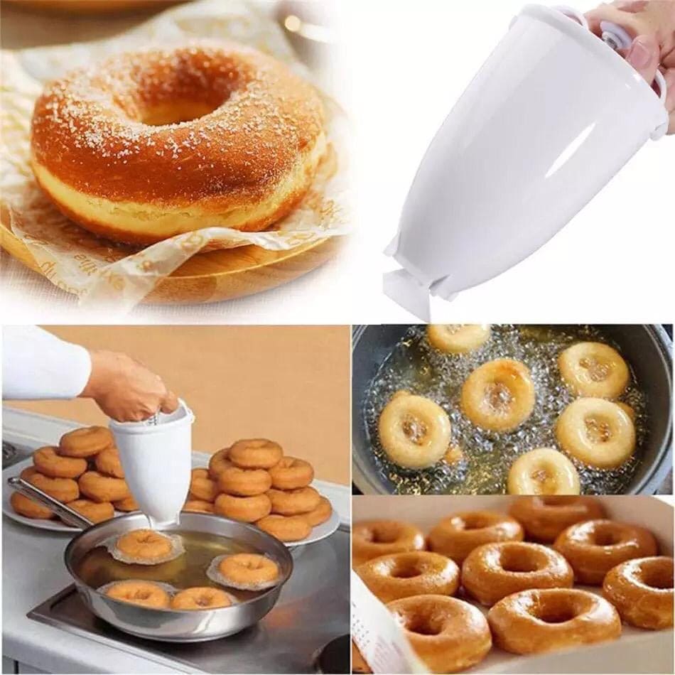 Doughnut Maker Plastic Batter Dispenser, DIY Doughnut Maker Donut Cookies, Kitchen Plastic Batter Dispenser