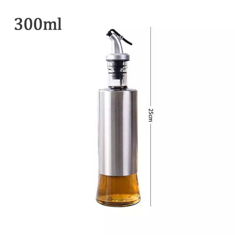Glass Steel Oil Bottle, Leak Proof Soy Sauce Vinegar Dispenser, Kitchen Cooking Tool, Oil Pourer Bottle For Cooking, Large-capacity Automatically Open ABS Olive Oil Glass Bottle