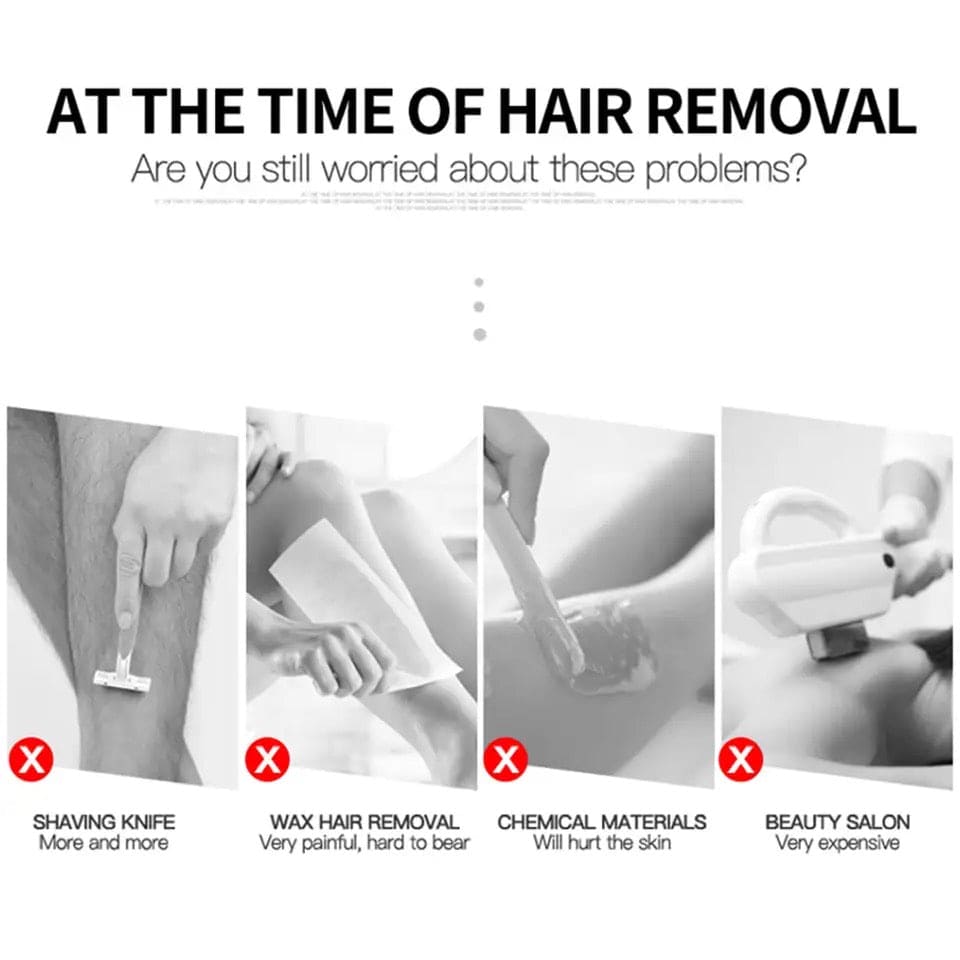 Crystal Hair Removal Device, Nano Glass Sanding Device, Crystal Physical Hair Removal Eraser, Glass Hair Remover Painless Epilator,  Easy Cleaning Reusable Body Care Depilation Tool