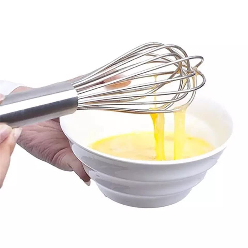 Stainless Steel Balloon Whisk Beater, Kitchen Baking Tools, Egg Beater Mixer Kitchen Tool, Household Kitchen Baking Mixing Tool, Handheld Whisk for Blending, Whisking, Beating, Stirring And Mixing