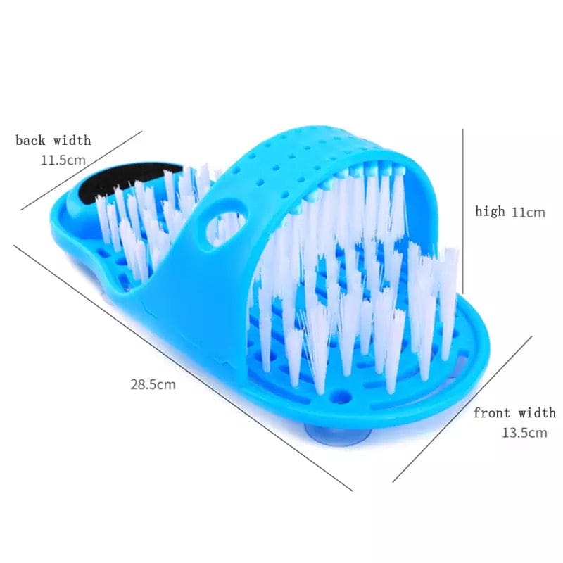 Bath Feet Slipper, Foot Cleaning Brush Slipper, Foot Scrubber Bath Shoe with Brush, Bathroom Massager Slipper, Room Foot Care Cleaning Scrubber Brushes, Pumice Stone Foot Scrubber