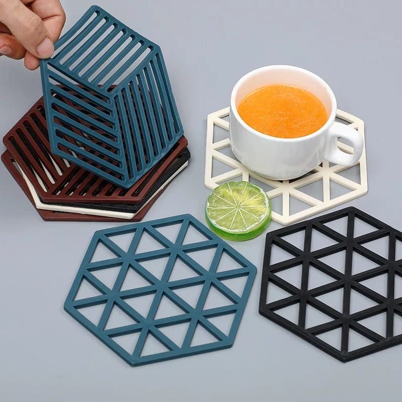 Hollow Mug Coaster, Coffee Tea Cup Coasters, Pot Pan Holder, Heat Insulation Mat, Kitchen Placement Bowl Plate Pad