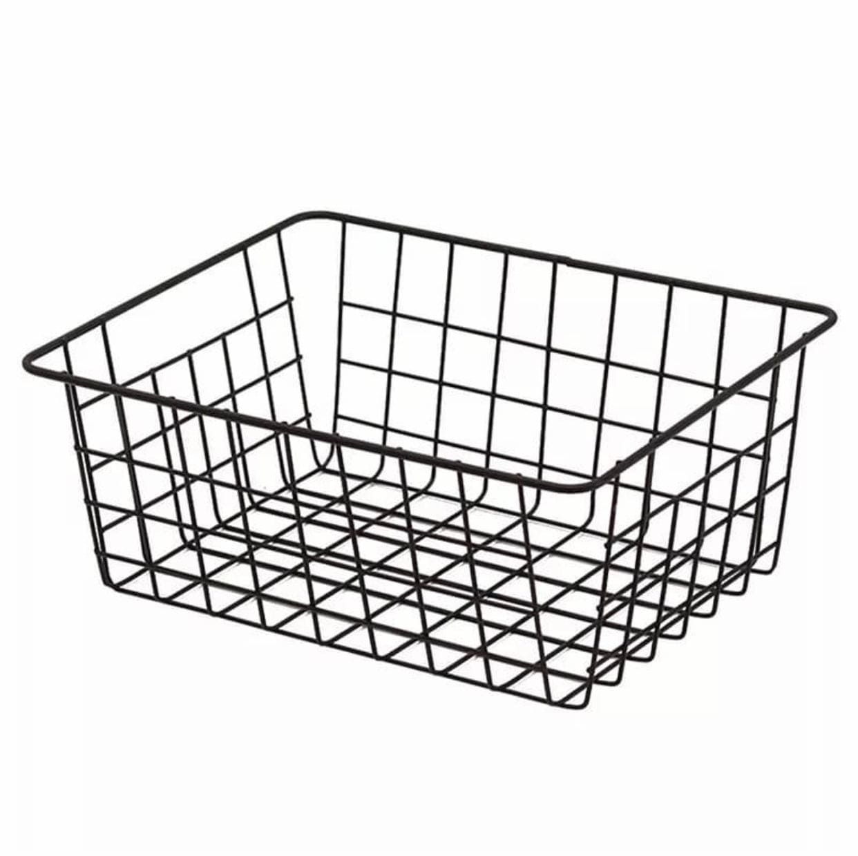 Rectangle Hollow Storage Basket,  Desktop Metal Kitchen Bathroom Sundries Organizer, Nordic Style Iron Storage Basket, Bread Snack Fruit Basket