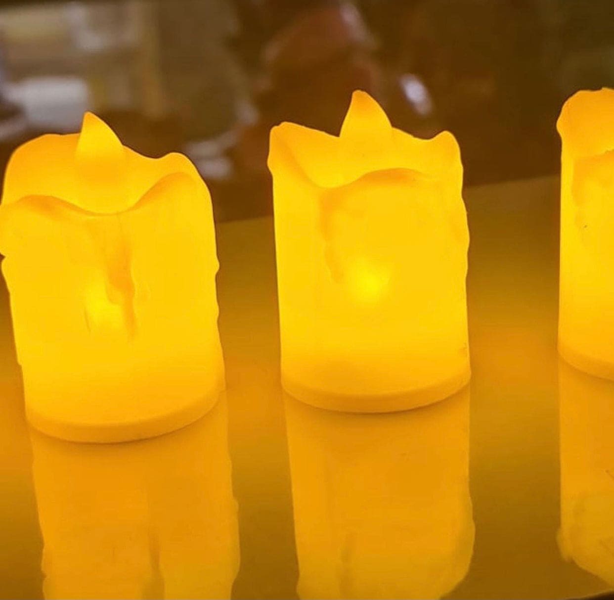 Flameless LED Tea Light Tea Candles, Flameless Flickering Candel Lamp Lights