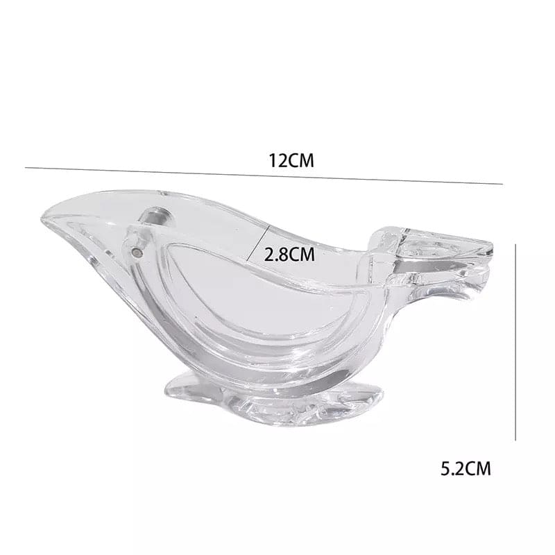 Bird Shape Lemon Squeezer, Acrylic Lemon Juicer, Convenient Fruit Juice Gadget, Hand Press Lemon Squeezer for Kitchen, Citrus Press Juicer Squeezer Kitchen Tool, Ergonomic Portable Fruit Juicer, Lemon Slice Wedge Squeezer