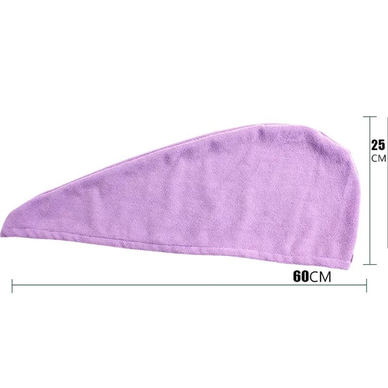 Microfiber Snap Dry Hair Cap, Turbine Hair Dryer Cap Towel, Water Absorbent Terry Head, Dry Hair Cap, New Style Hair Wrap Cap Towel