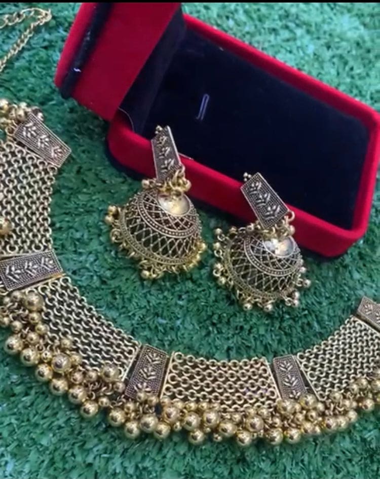 Amazing Fashion Choker Collar with Earrings Necklaces, Women Drop Tassel Vintage Statement Necklace, Collar with Earrings Jewellery, Kundan Necklace Set