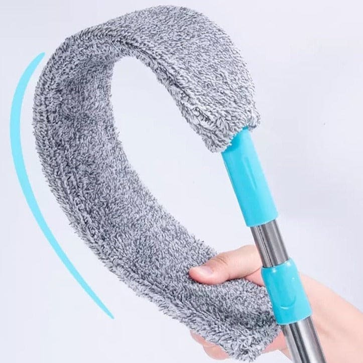 Long Handle Cleaning Duster, Bedside Dust Brush Long Handle Mop Household Bed Bottom Gap Clean Fur Hair Sweeping Dusty Microfiber Duster