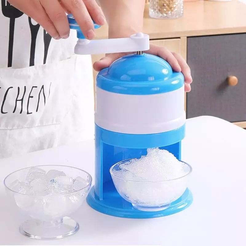 Manual Ice Crusher, Handheld Snow Cone Maker, Ice Crushing Machine