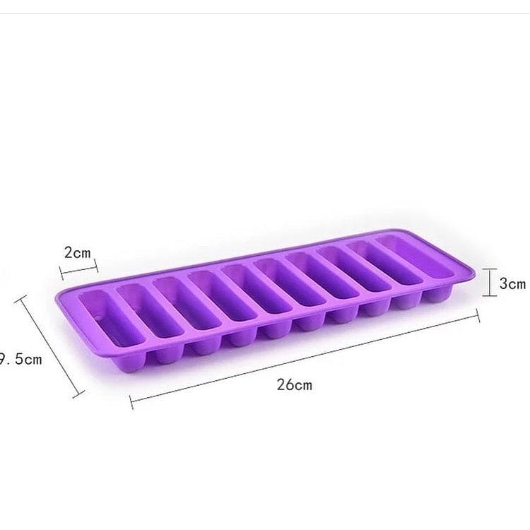 Cylindrical Ice Cube Tray, Silicone Ice Molds