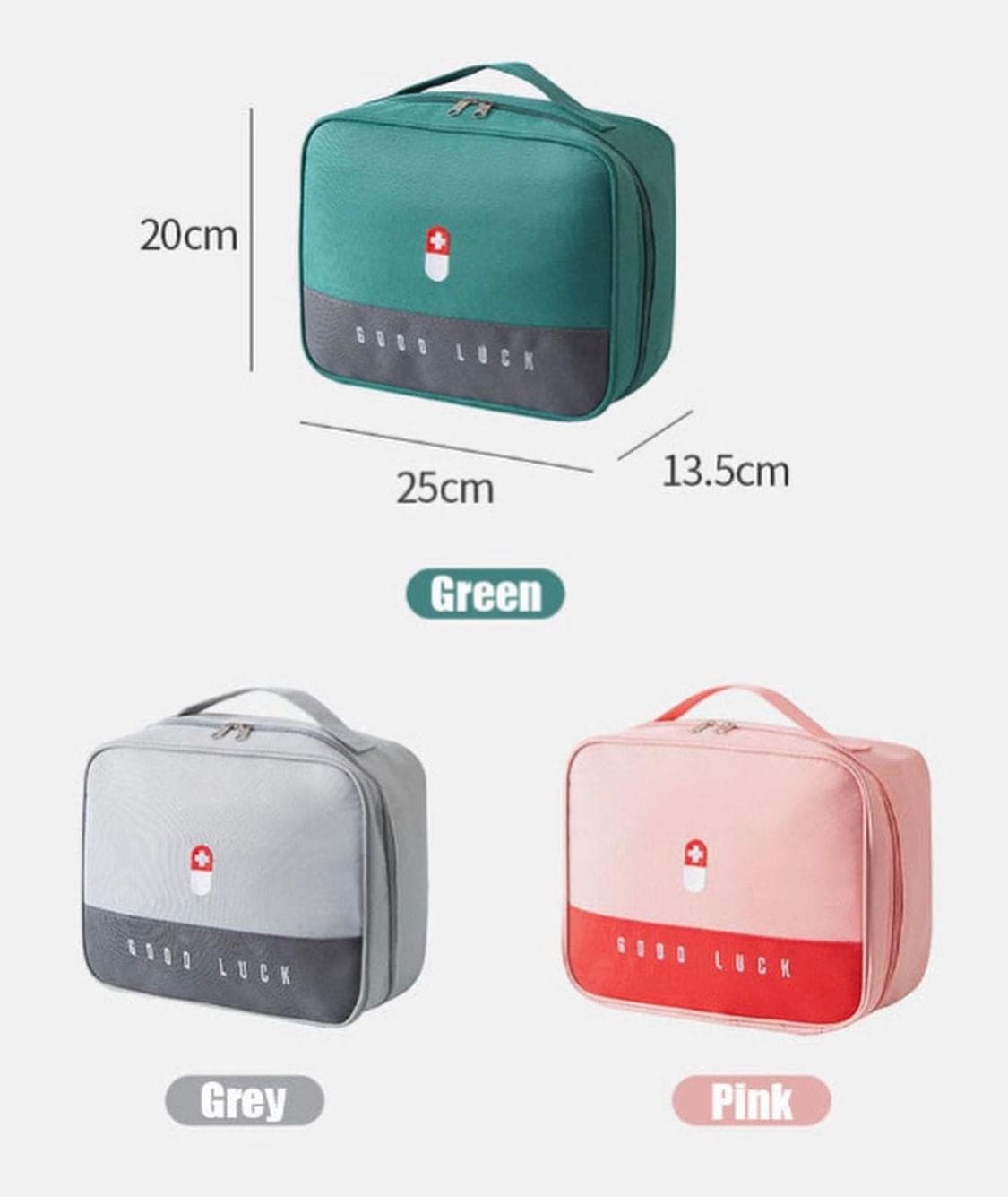 Portable First Aid Medical Kit, Travel Outdoor Camping Useful Mini Medicine Storage Bag, Camping Emergency Survival Bag, Pill Case, Good Luck Kit