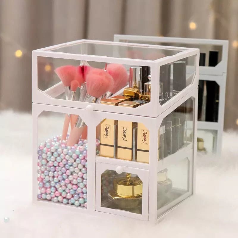 Multifunctional Makeup Storage box, Jewelry Cosmetic Box, Makeup Brush Organizer