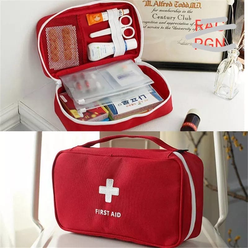 First Aid Medicine Bag, Large Capacity Portable Medicine Storage Bag, Outdoor First Aid Kit Organizer, Travel Empty Medicine Storage Bags, Emergency First Aid Kit Bag, Pill Survival Organizer, Portable Camping Car Medicine Kit, Car Home Emergency Bag