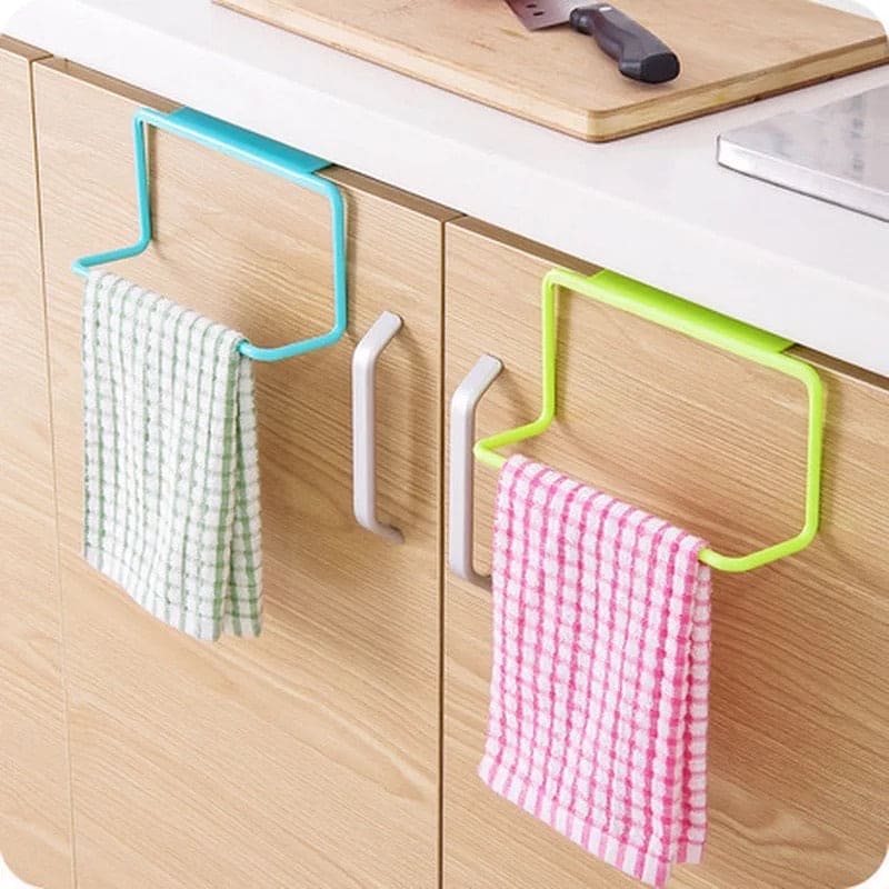 Kitchen Towel Holder, Kitchen Washcloth Rack Hanging Holder, Kitchen Cabinet Towel Organizer