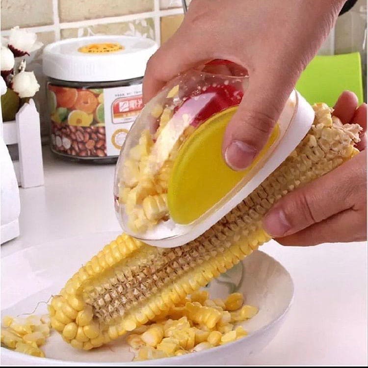 Corn Peeler, Corn Stripping Tool, Corn Shucker, Stainless Steel Blade Peeler, Corn Cob Peeler