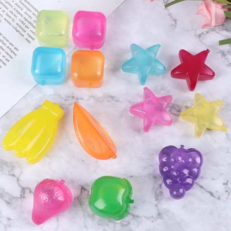 Reusable Ice Cubes, Freezable Ice Cubes, Plastic Non Diluting Ice Cubes, Reusable Washable Ice Cubes for Picnic Camping, Portable Ice Cube Cooler For Drinks, Refresh Cocktail Party Physical Cooling Tool