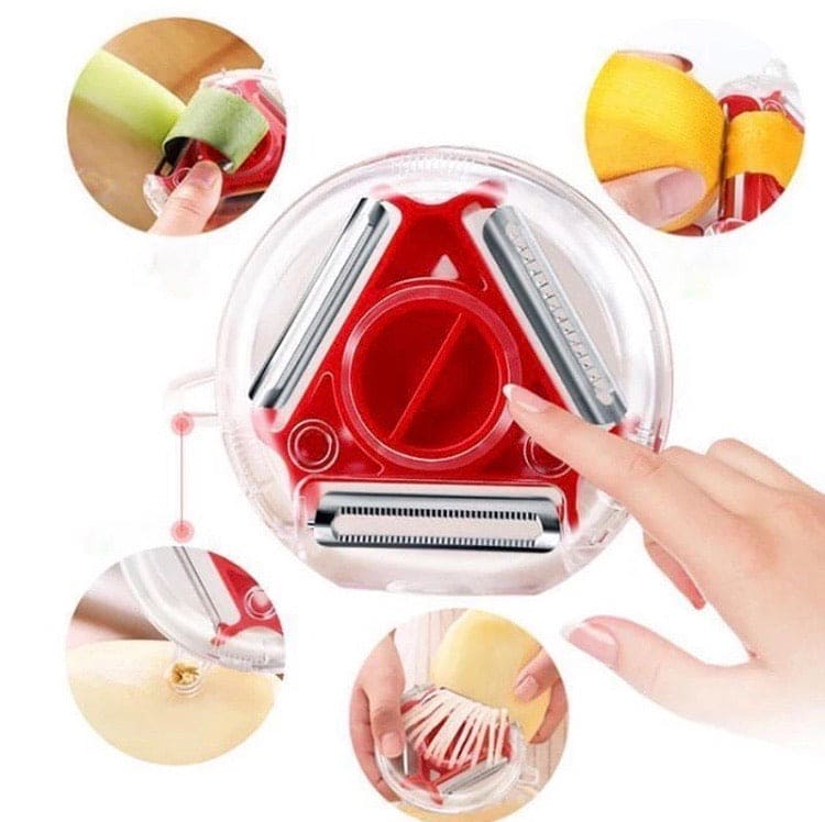 3 in 1 Rotatory Peeler, Multifunctional Vegetable Slicer