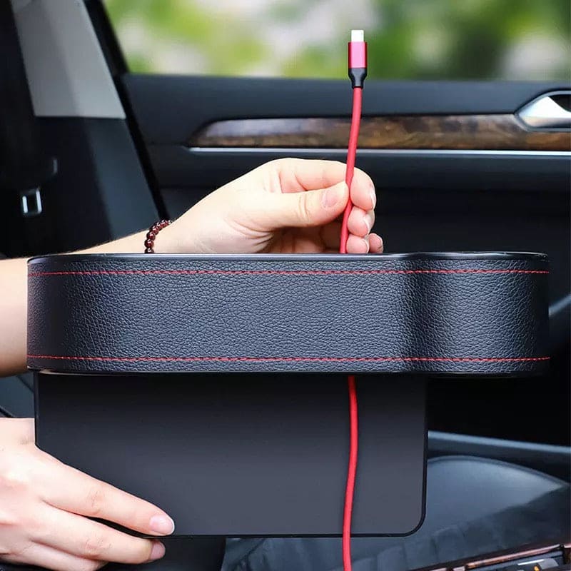 Set Of 2 Car Seat Storage Box, Car Slit Pocket, Left / Right Car Storage Box, Car Multifunctional Storage Box, Car Clearance Storage Box,  Car Pocket Organizer, Car Seat Organizer, Gap Filler Pocket