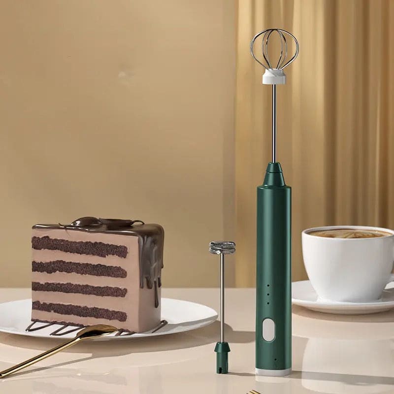 Handheld Frother Egg Beater, USB Rechargeable Coffee Blender, Household Milk Shaker Mixer Foamer Food Blender, Kitchen Cooking Tool