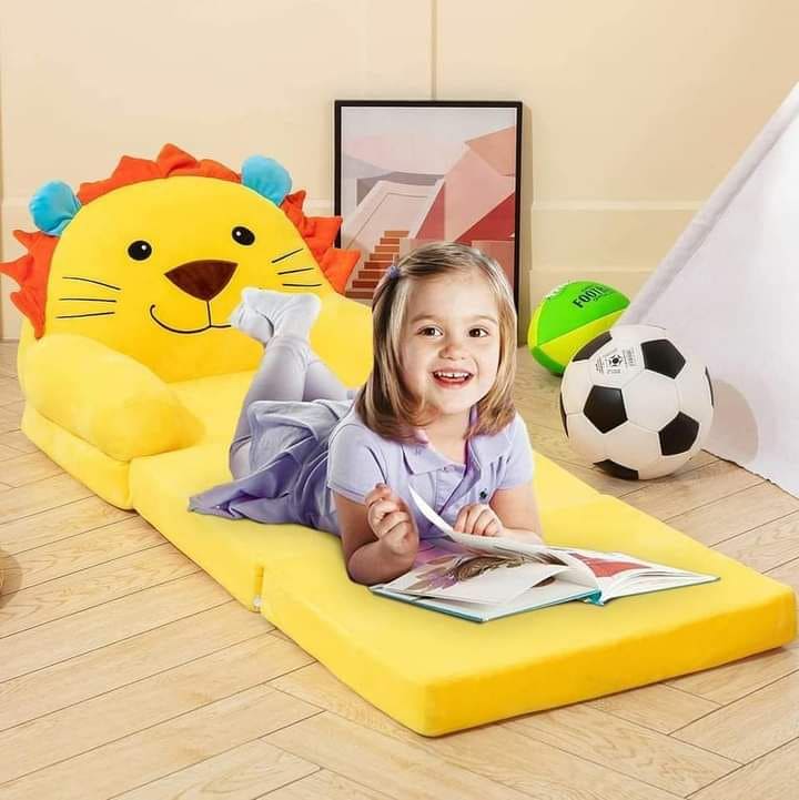 3 Layer Baby Sofa, Kids Folding Sofa Bed, Cute Cartoon Sofa For Kids
