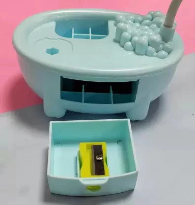 3 In 1 Bathtub Table Lamp With Sharpener, Cartoon Bathtub LED Study Lamp, Bathtub Lamp For Kid With Sharpener, Portable LED Study lamp, Study Reading Desk Lamp