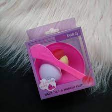 Sweet Baby Mask Tool, Mini Sponge Makeup Blender With Bowl And Spatula, Beauty Sponge For Touch Up